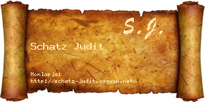 Schatz Judit névjegykártya
