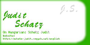 judit schatz business card